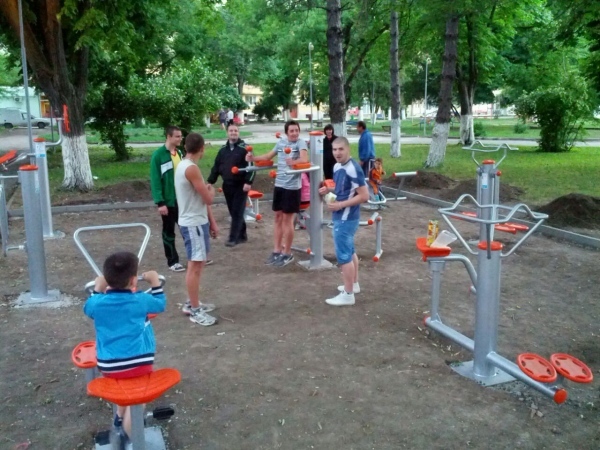 Открита фитнес площадка в Бяла Слатина