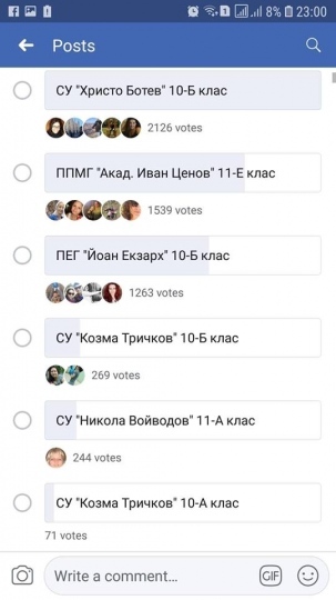 Приключи  гласуването за „Най-патриотичен клас“