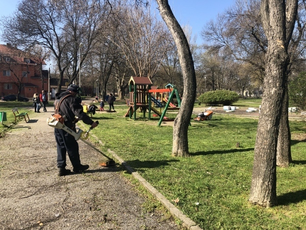 Косят усилено тревните площи във Видин