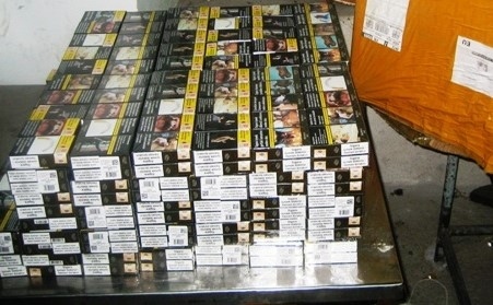 Осуетена е контрабанда на голямо количество цигари без български бандерол 