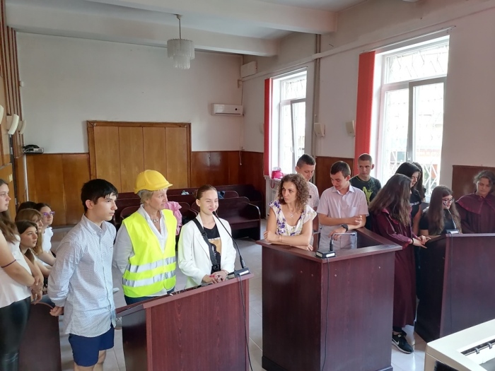 В Районен съд – Враца се проведе симулативен съдебен процес с ученици