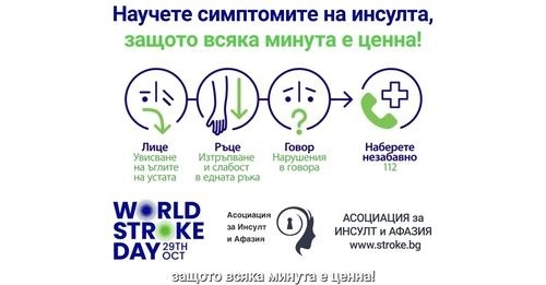 Враца се включва в кампанията „Научи симптомите на инсулт!“