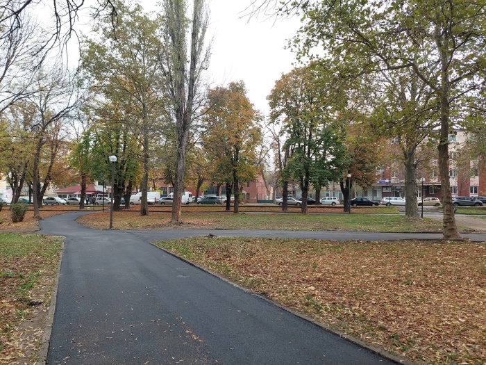 Продължава асфалтирането на паркови алеи в град Видин