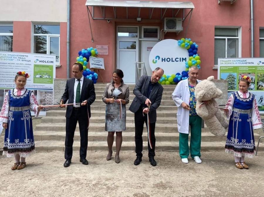 “Холсим България” ремонтира детското отделение във Враца 