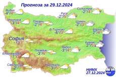 Прогноза за времето през следващите три дни