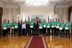 Президент и депутати почетоха успеха на националния отбор по волейбол