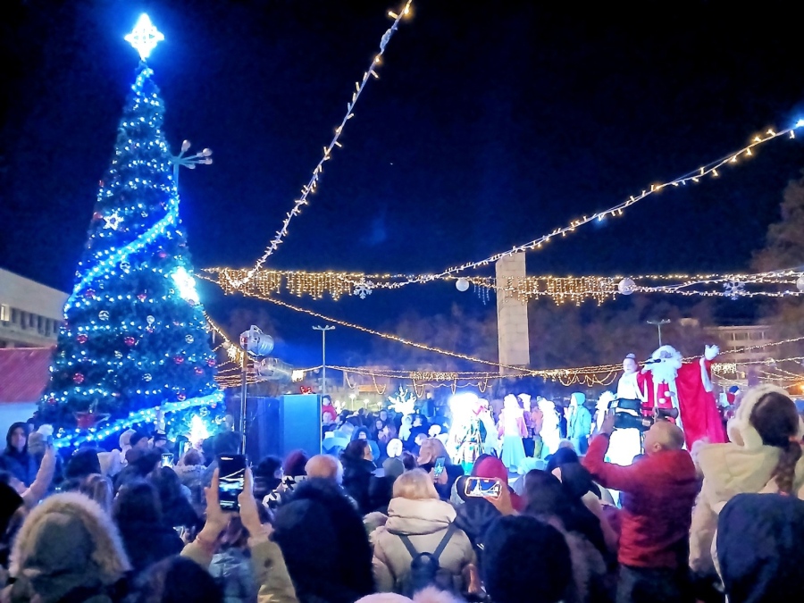 Грейнаха светлините на Коледната елха във Видин 