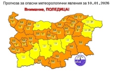 Опасно време - сняг, дъжд и поледици в събота