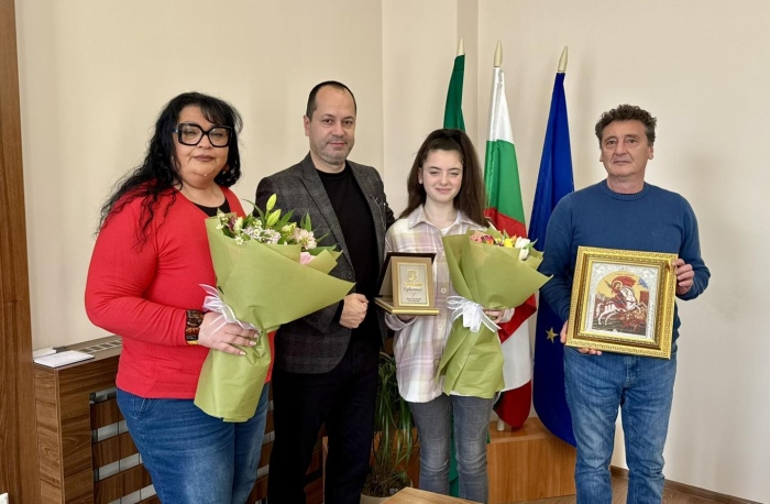 Враца отличи своята вицешампионка Деница Тошева 