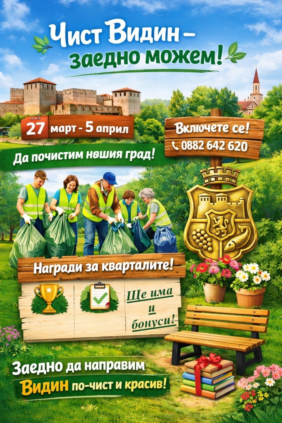 Стартира кампания „Чист Видин – заедно можем!“ 