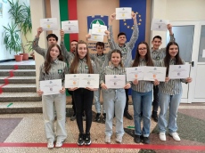 Пълен комплект отличия от националното състезание „Вива математика с компютър“