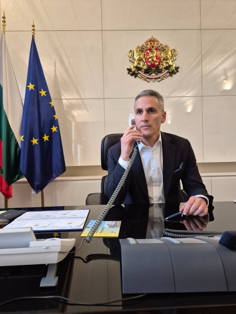 Министър-председателят Андрей Гюров разговаря с държавния секретар на САЩ Марко Рубио