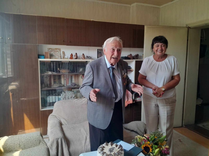 Община Видин поздрави столетника Марин Ганчев 