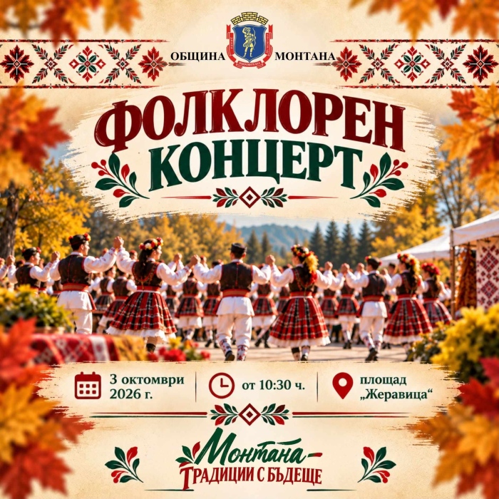 „Традиции с бъдеще“ – фолклорен концерт в Монтана 